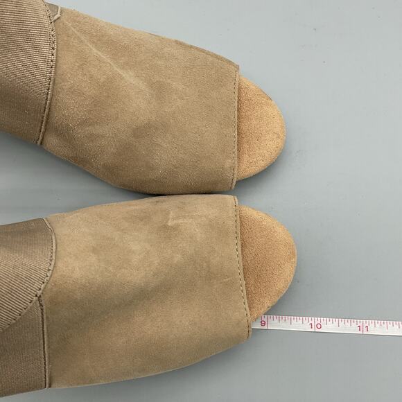 NEW Giani Bernini Women’s Averiel Leather Open Toe Pumps Beige Size 9.5M - Picture 9 of 12